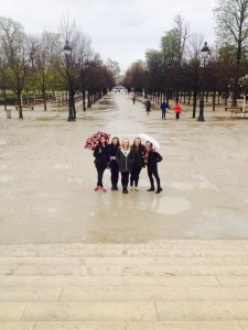 Jardin de Tuilleries in the rain